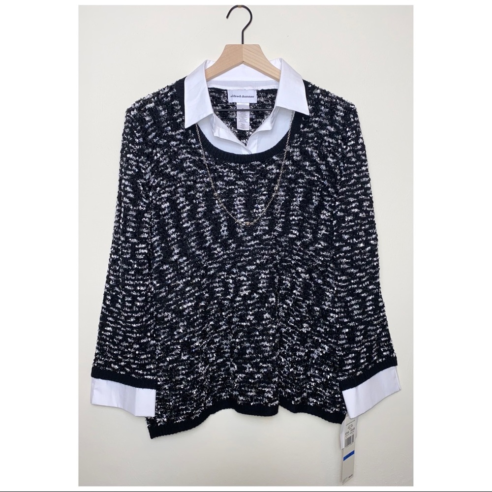 Alfred Dunner / Layered Sweater / NWT